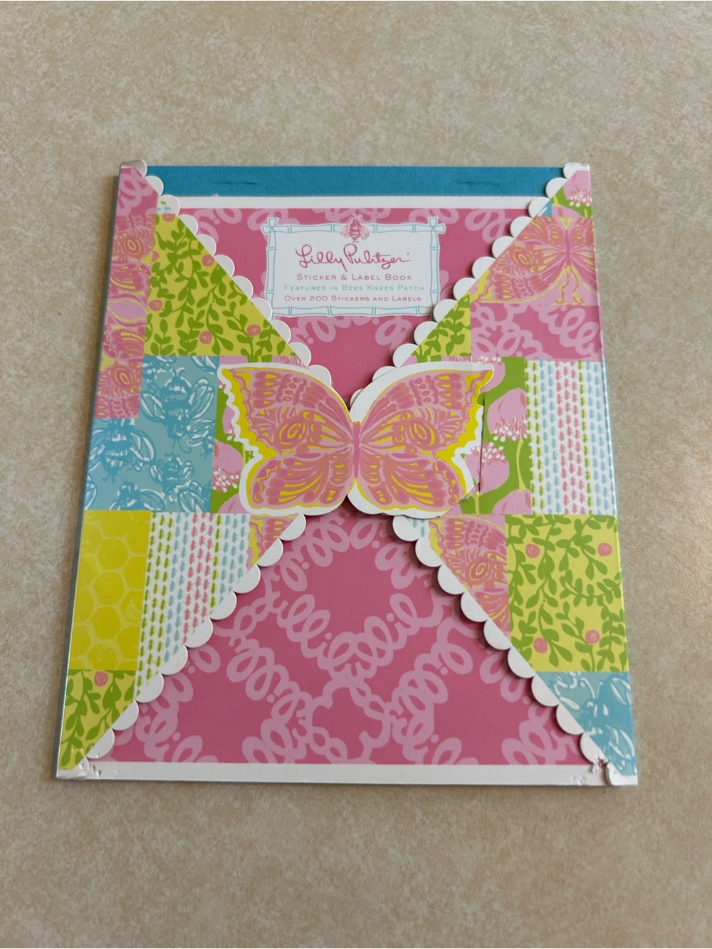 Lilly Pulitzer Sticker and Label Book in Bees Knees Patch